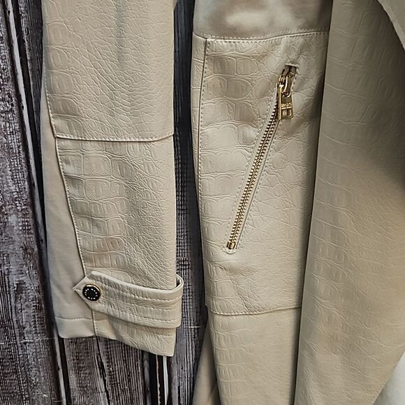 Marc NY Open Front Waterfall Vegan Leather Jacket-Medium - Picture 2 of 9